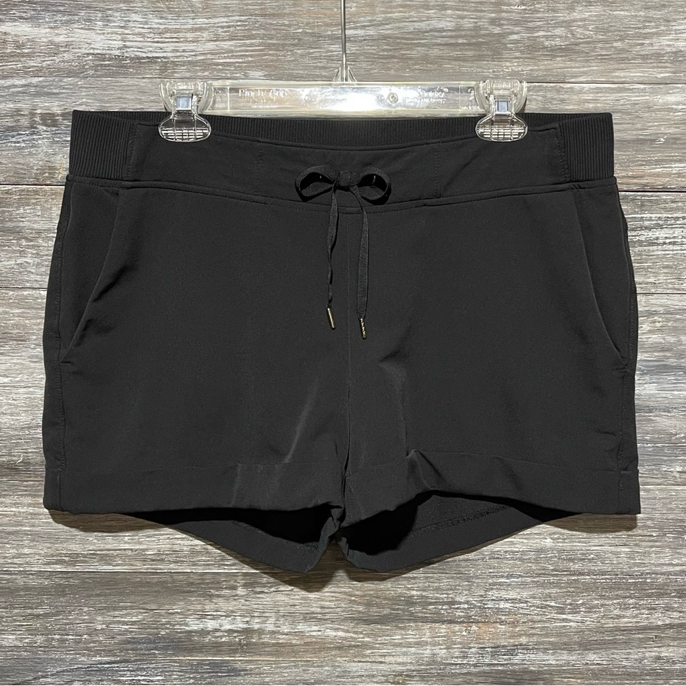 Athleta Midtown Black Drawstring Cuffed Athletic … - image 2